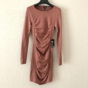 NEW NWT Express body fitted sparkling dress